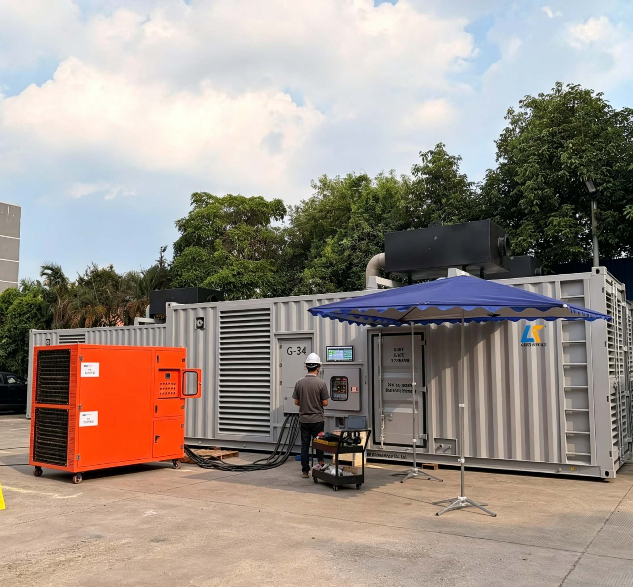 Gensets undergoing rigorous quality testing